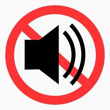 Sound ban. Stock Illustration