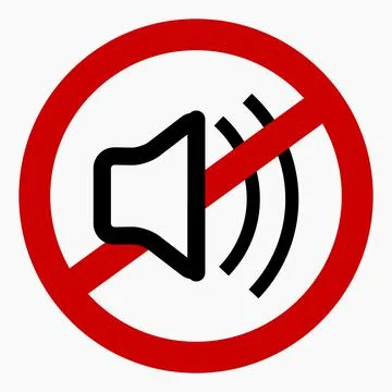 Sound ban. Stock Illustration