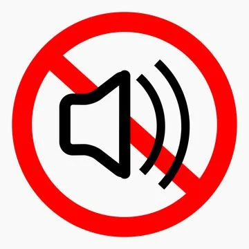 Sound ban. Stock Illustration
