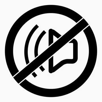 Sound ban. Stock Illustration