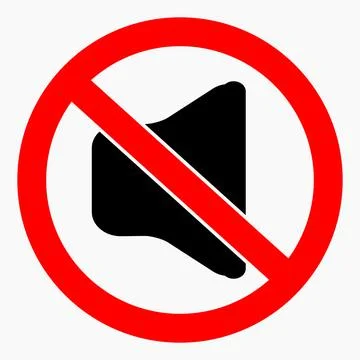 Sound ban. Stock Illustration