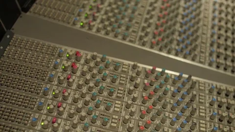 Sound board overhead shots Stock Footage 84979009