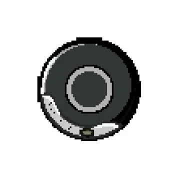 Sound cd player pixel art vector illustration Illustrazione stock