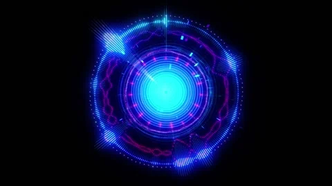 Sound Circular Equalizer Video stock 134605158