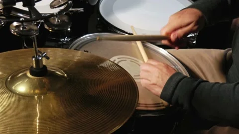 The sound of classic drums Stock Footage 186089415