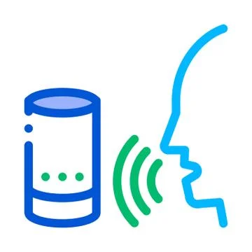 Sound Column Voice Control Icon Vector Illustration 스톡 일러스트