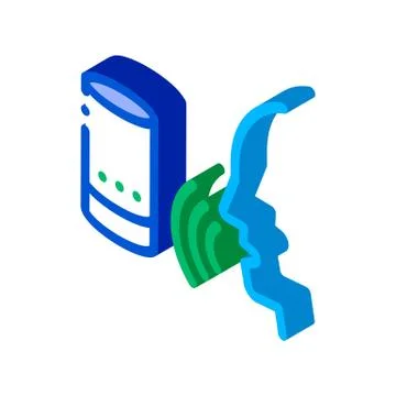 Sound Column Voice Control isometric icon vector illustration イラスト素材