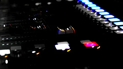 Sound console and movements Stockbeeldmateriaal 50982806
