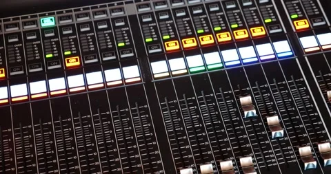 Sound contoll board Stock Footage 222393585