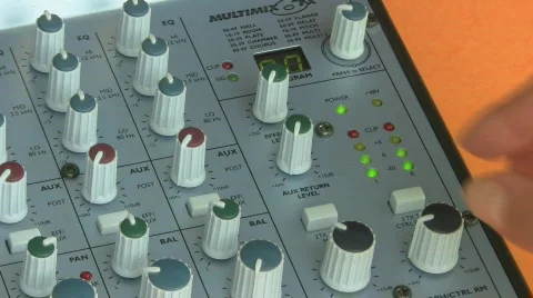 Sound control Stock Footage 499689