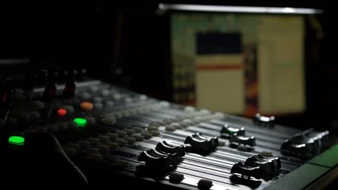 The sound control Stock Footage 111162652