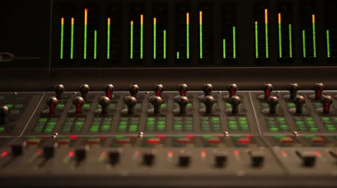Sound control mixer editing recording Vídeos de archivo 36677648