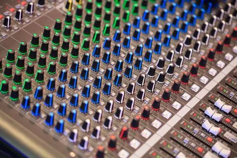 Sound control panel Stock Photos