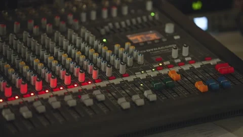 Sound control panel, Sound control panel, Sound control panel Stock Footage 317087775