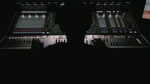 Sound control panel1 Stock Footage 131043308