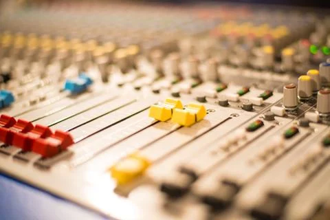 Sound control Stock Photos