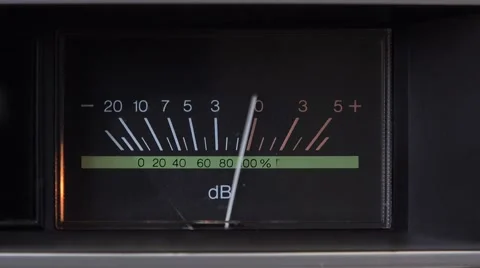 Sound decibels indicator 4K Stock Footage 46205853