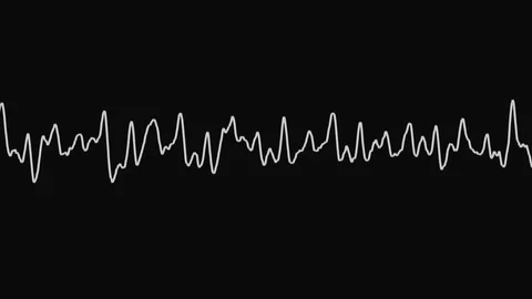 Sound design visuals. Video synthesis - dynamic wave shapes. Stock Footage 99623893