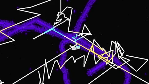 Sound design visuals. Video synthesis - abstract dynamic wave pattern shapes. Stock Footage 102485336