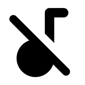 Sound Disable Icon Stock Illustration