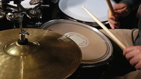 The sound of the drums Stock Footage 184505741