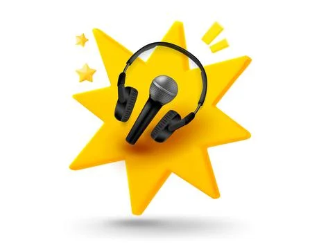 Sound elements with explosion effect. 3d vector mobile application icon wit.. Stock-Illustration