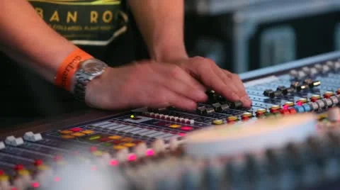 Sound Engineer Stock Footage