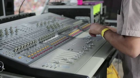 Sound engineer Stock Footage 77044625