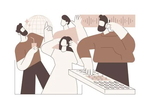 Sound engineer isolated cartoon vector illustrations. Stock Illustration