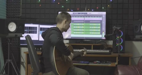 Sound engineer work Stock Footage 138934522