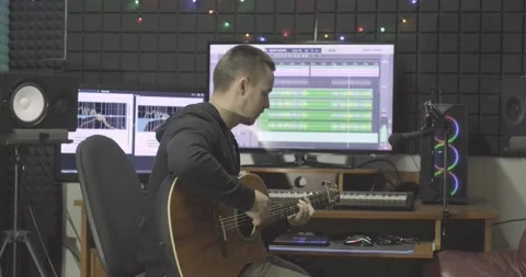 Sound engineer work Stock Footage 138934654