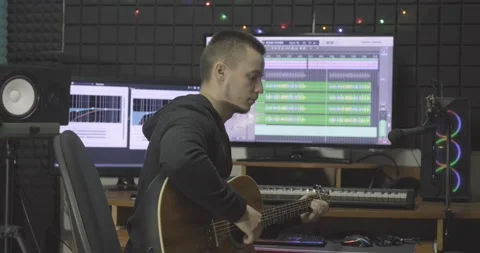 Sound engineer work Stock Footage 138934761