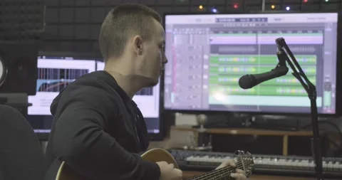 Sound engineer work Stock Footage 138934917