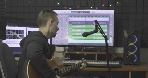 Sound engineer work Stock Footage 138935037