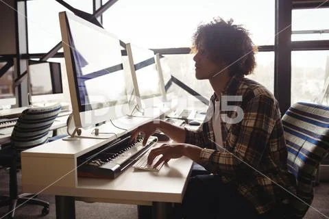 Sound engineer working Stock Photos