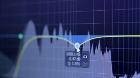 The sound engineer working in the recording studio. Stock Footage 89197556