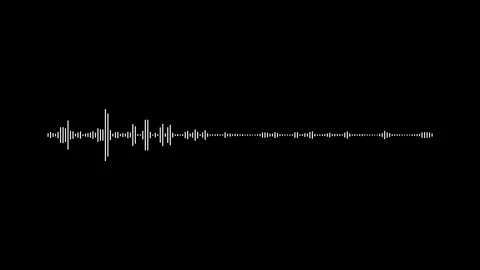 Sound equalizer bars and audio waveform animation. Video stock 337013120