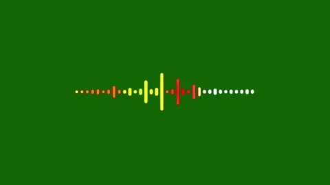 Sound equalizer bars and audio waveform animation. Video stock 337013188