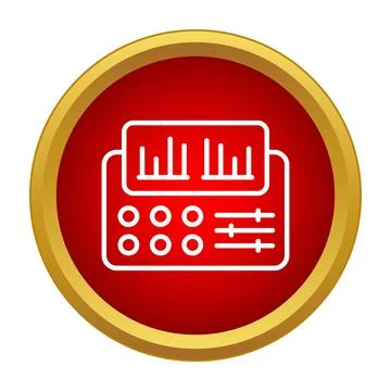 Sound equalizer control panel icon for audio adjustment Stock-Illustration