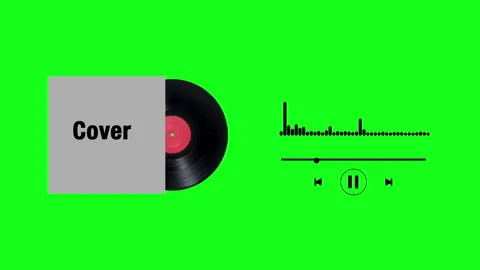 Sound equalizer template for music preview. animation looping visualizer Stock-Footage 260070609