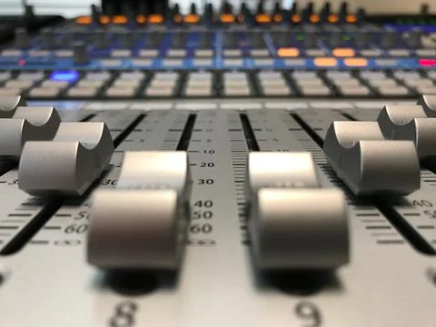 Sound Faders Stock-Fotos
