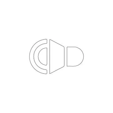 Sound. flat vector icon Stock Illustration