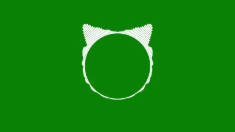 Sound frequency pulse wave overlay on green screen, circular audio visualiz.. 스톡 동영상 346070787