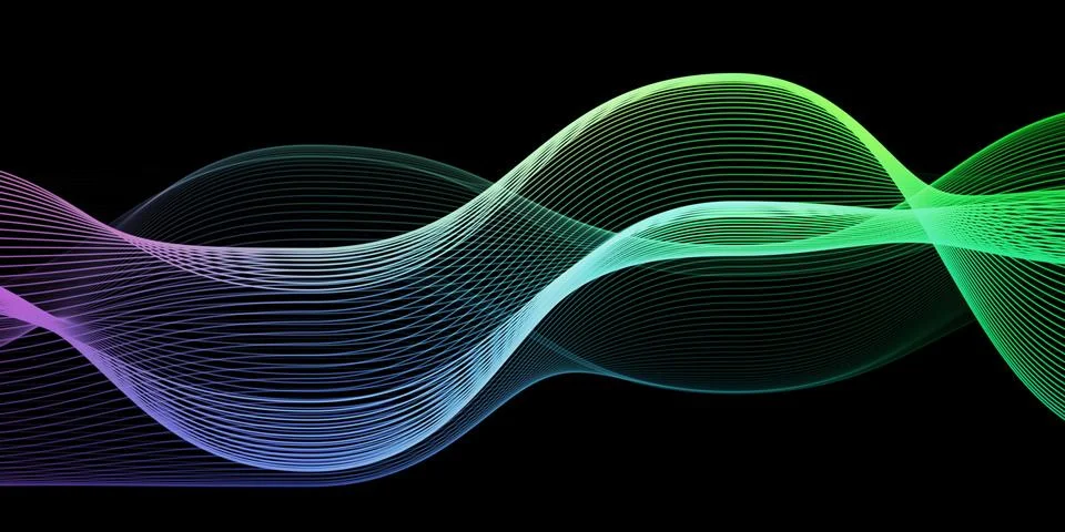 Sound Frequency Wave Pattern Stock Illustration