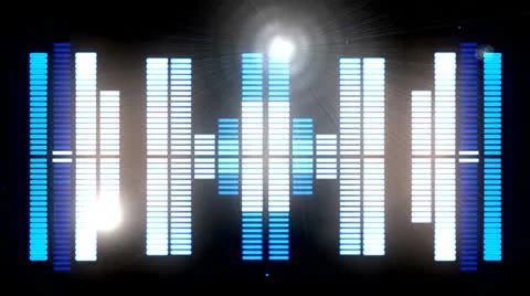 Sound graphic equalizer 6 Stock Footage 24603611