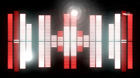 Sound graphic equalizer 9 Stock Footage 24603616