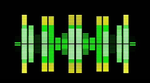 Sound graphic equalizer ( series 1 version 2 )  + " Think Different " Stock Footage 10887937