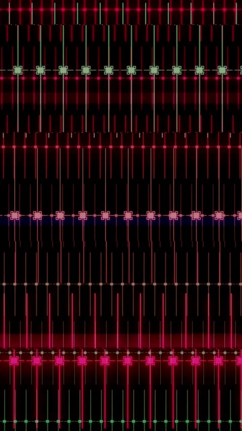Sound Grid Digital Matrix and Equalizer Bars in Vertical Video 스톡 동영상 346415326
