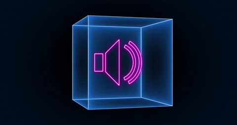 Sound icon Box 02 Stock Footage 231240143
