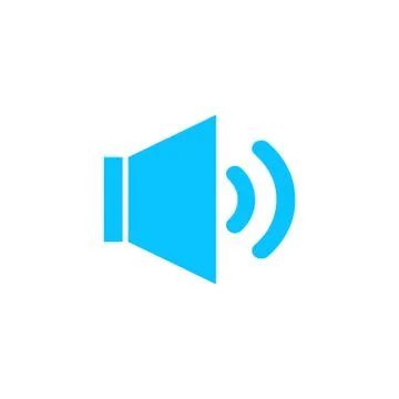 Sound icon flat. Stock Illustration